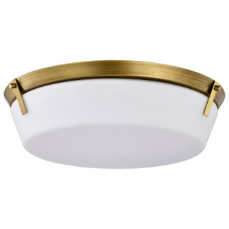 Rowen Four Light Flush Mount in Natural Brass (72|607751)