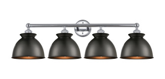 Edison Four Light Bath Vanity in Polished Chrome (405|6164WPCM14BK)