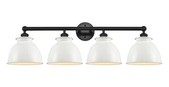 Edison Four Light Bath Vanity in Matte Black (405|6164WBKM14W)