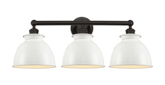 Edison Three Light Bath Vanity in Oil Rubbed Bronze (405|6163WOBM14W)