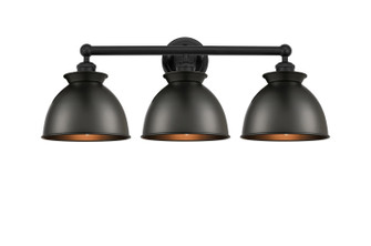Edison Three Light Bath Vanity in Matte Black (405|6163WBKM14BK)