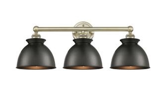 Edison Three Light Bath Vanity in Antique Brass (405|6163WABM14BK)