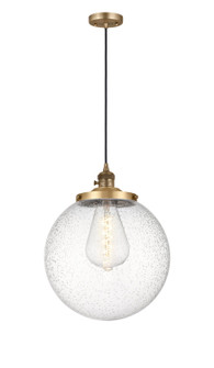 Franklin Restoration One Light Mini Pendant in Brushed Brass (405|201CSWBBG20414)