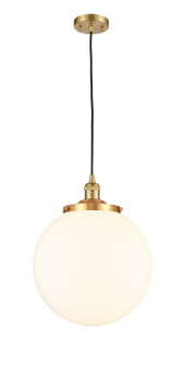 Franklin Restoration One Light Mini Pendant in Satin Gold (405|201CSGG20114)