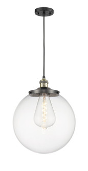 Franklin Restoration One Light Mini Pendant in Black Antique Brass (405|201CBABG20214)