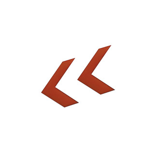 Exit & Emergency Replacement Chevron for Edge-lit Exit Sign in Red (167|NEXCR)