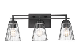 Lyna Three Light Vanity in Matte Black (224|8233VMB)