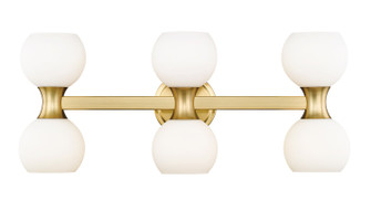 Artemis Six Light Vanity in Modern Gold (224|4946VMGLD)