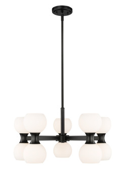 Artemis Ten Light Chandelier in Matte Black (224|49410MB)