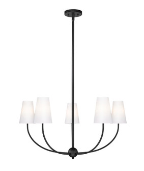 Shannon Five Light Chandelier in Matte Black (224|304032MB)