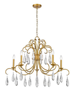 Amara Five Light Chandelier in Gilded Gold (224|303938GG)
