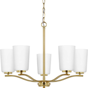 Adley Five Light Chandelier in Satin Brass (54|P400350012)
