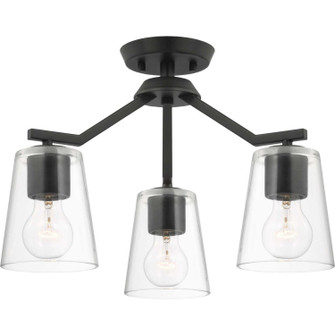 Vertex Three Light Chandelier Conv in Matte Black (54|P40034031M)