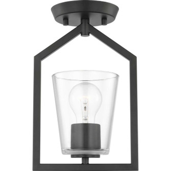 Vertex One Light Semi Flush Mount in Matte Black (54|P35025831M)