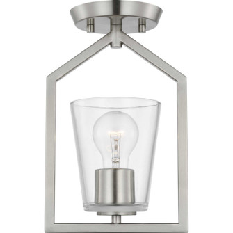 Vertex One Light Semi Flush Mount in Brushed Nickel (54|P350258009)