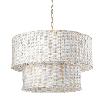 Erma BCB Six Light Chandelier in Brushed Champagne Bronze (62|10846BCBWW)