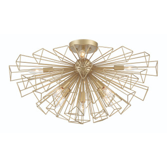 Dendelio Nine Light Semi-Flush Mount in Gold (40|46762023)