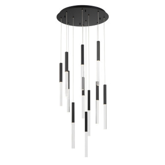 Benicio LED Chandelier in Matte Black (40|46477019)