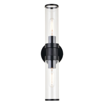 Levitt Two Light Wall Sconce in Black (63|W0439)