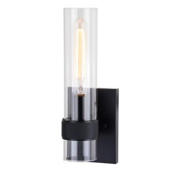 Bari One Light Wall Sconce in Matte Black (63|W0428)