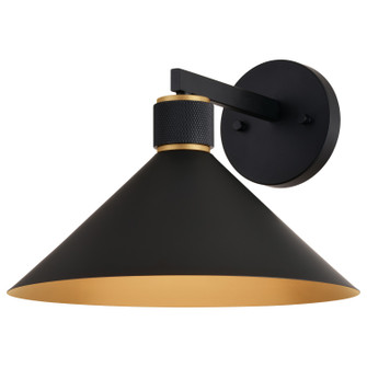 Dunbar One Light Outdoor Wal Mount in Matte Black/Gold (63|T0682)