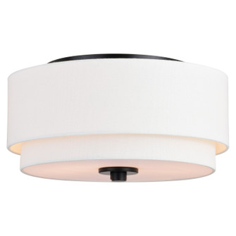 Burnaby Two Light Flush Mount in Black (63|C0279)
