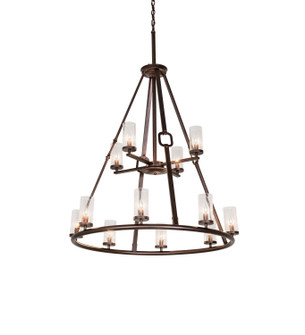 Loxley 12 Light Chandelier in Mahogany Bronze (57|260339)