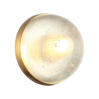 Misty One Light Wall Sconce/Ceiling Mount in Aged Gold Brass (423|WX33101AG)