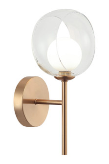 DELCIA LED Wall Sconce in Aged Gold Brass (423|W60601AGCL)
