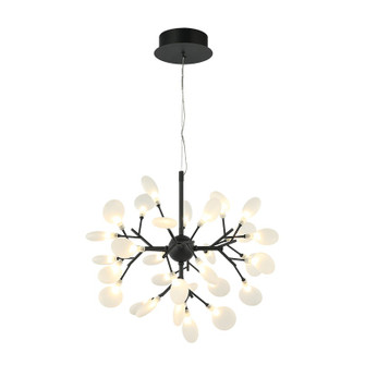 Hydragea Bloom LED Pendant in Matte Black (423|C69824MB)