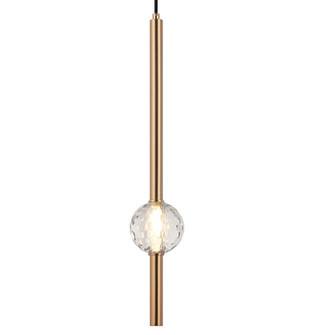 WINDCHIMER One Light Pendant in Aged Gold Brass (423|C68901AG)