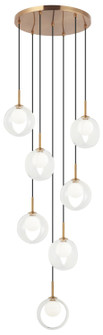 Delcia LED Pendant in Aged Gold Brass (423|C60607AGCL)
