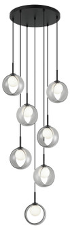 Delcia LED Pendant in Black (423|C60607BKSM)