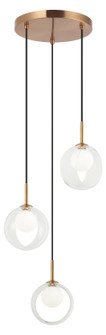 Delcia LED Pendant in Aged Gold Brass (423|C60603AGCL)