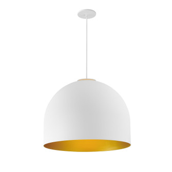 Foster LED Pendant in White/Gold (86|E3460654WTGLD)