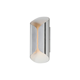 Folio LED Outdoor Wall Lamp in Satin Aluminum / White (86|E30152SAWT)