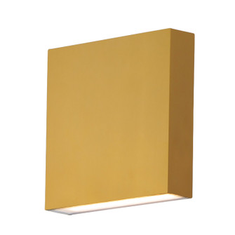 Brik LED Outdoor Wall Sconce in Natural Aged Brass (86|E23214NAB)