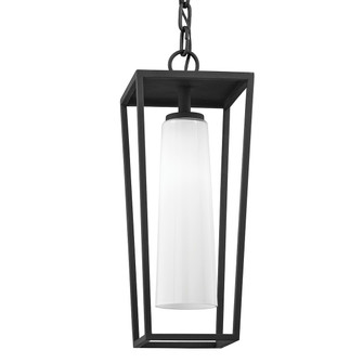 Mission Beach One Light Hanging Lantern in Textured Black (67|F6357TBK)