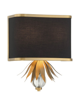 Caprio Two Light Wall Sconce in Natural Brushed Brass (7|4582672)