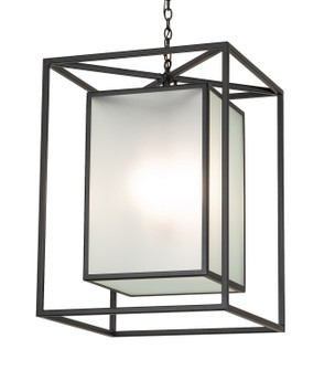 Kitzi Box Four Light Pendant in Textured Black (57|262077)