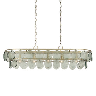 Settat Five Light Chandelier in Clear/Silver Leaf (142|90000990)