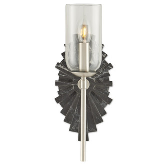 Benthos One Light Wall Sconce in Black/Nickel/Clear (142|58000025)