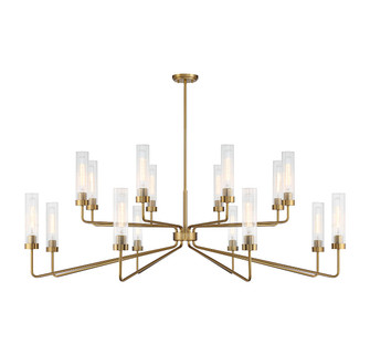 Baker 16 Light Chandelier in Warm Brass (51|1886216322)