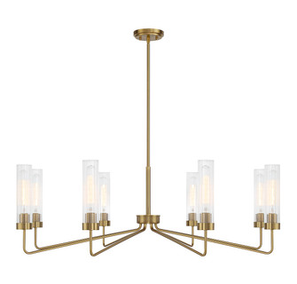 Baker Eight Light Chandelier in Warm Brass (51|188608322)