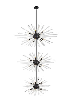 Sienna 30 Light Chandelier in black (173|2502G46L3BK)