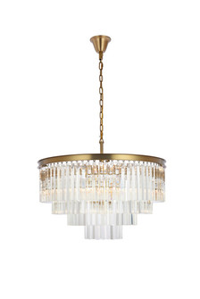 Sydney 17 Light Chandelier in satin gold (173|1201D32SGRC)