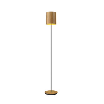 Cylindrical One Light Floor Lamp in Louro Freijo (486|305409)