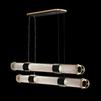 Bond LED Pendant in Black/Gold (48|92624021ST)