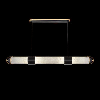 Bond LED Pendant in Black & Gold/Bahama Sand (48|92604022ST)