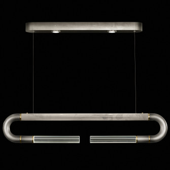 Antonia LED Linear Pendant in Ombre Silver/Brass/Smoke (48|924140712ST)